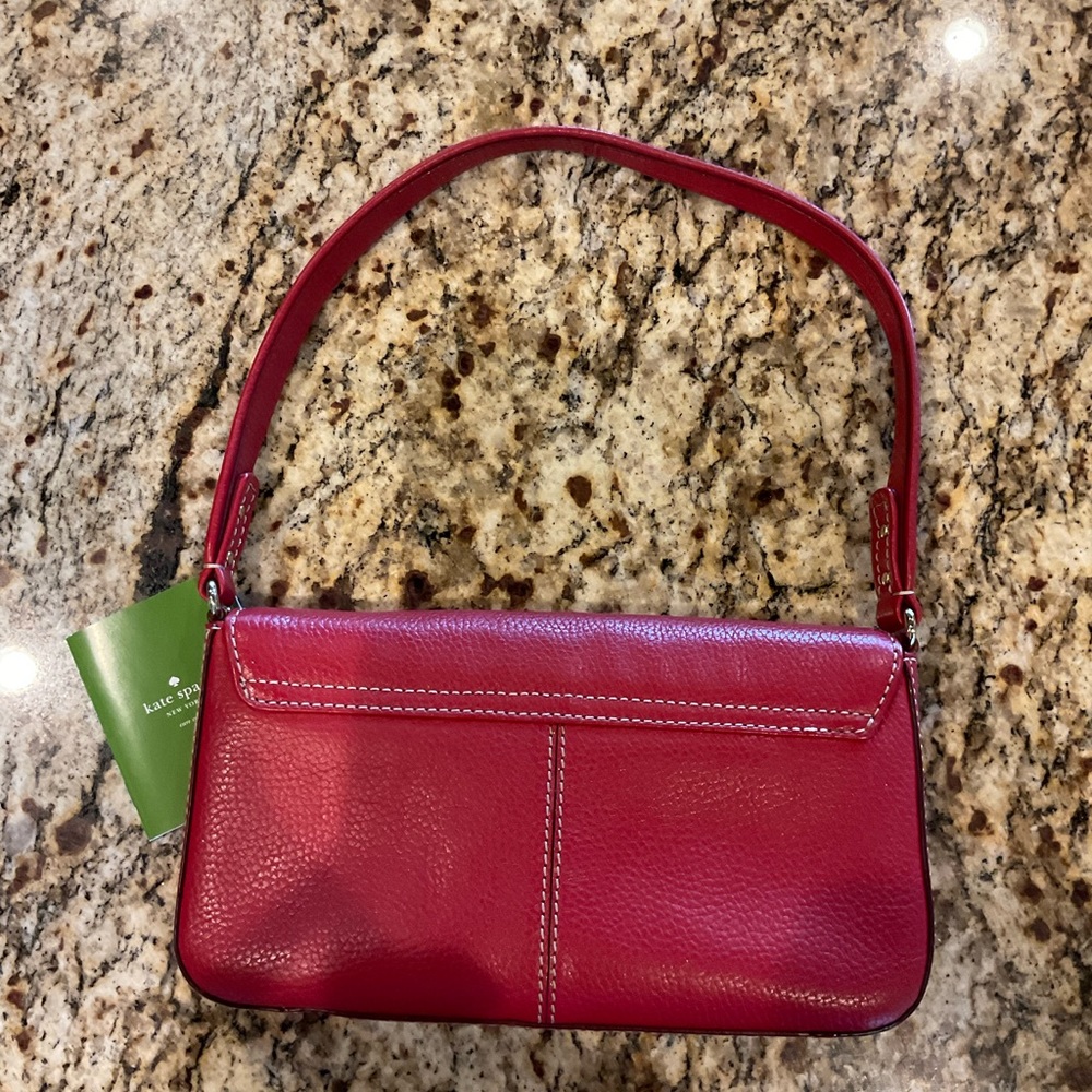 kate spade new york True Red Leather Shoulder Bag - excellent condition - Picture 2 of 7